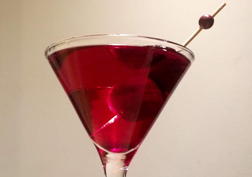 The Beet Up Gibson Martini