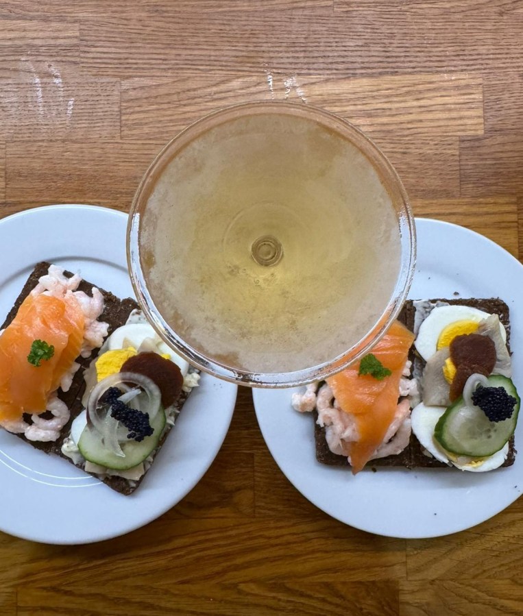 A Danish Martini made with Chilled Akvavit