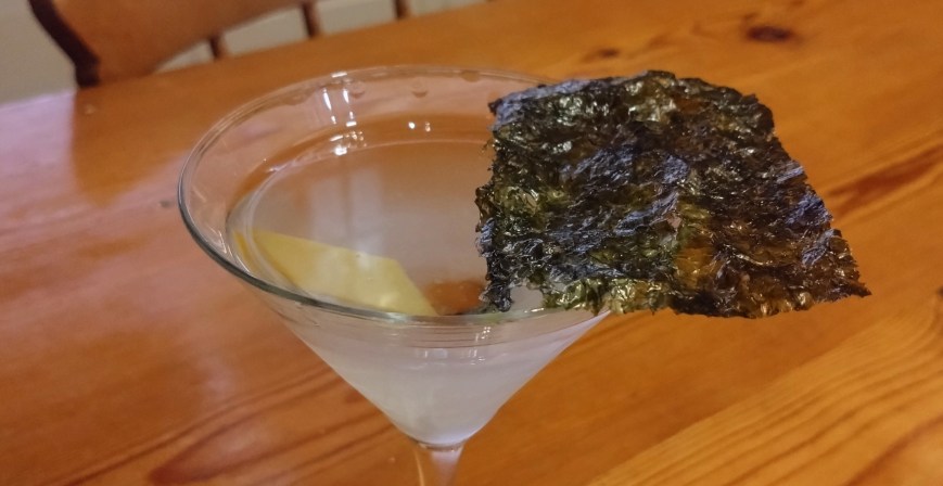 A Martini with Nori Seaweed