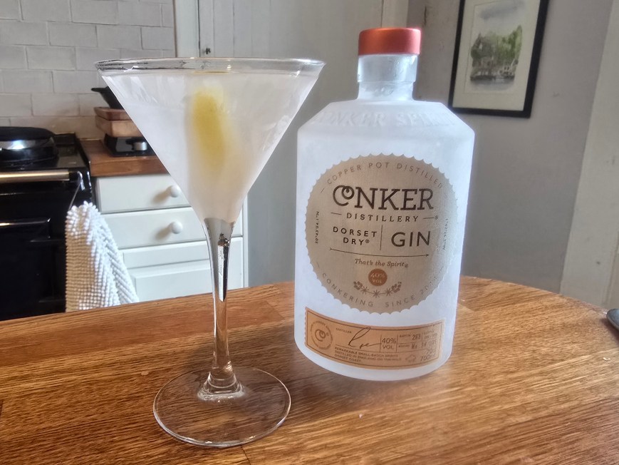 A Dorset Martini with Conker Gin